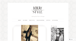 Desktop Screenshot of aokaystyle.com